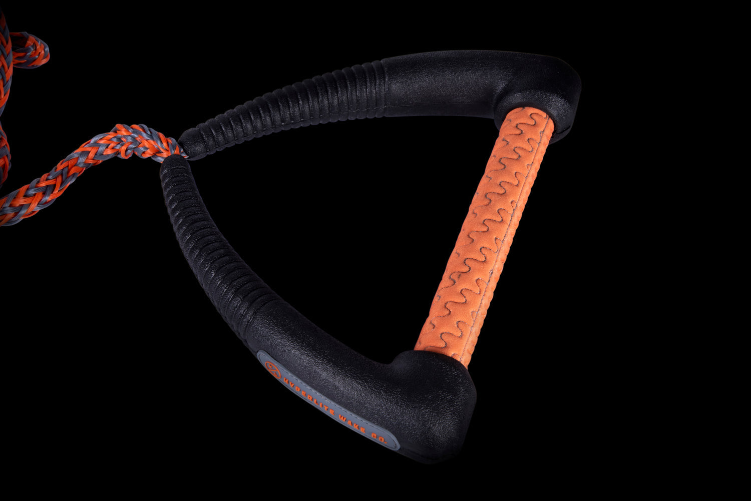 25' Pro Surf Rope w/ Handle Black & Orange