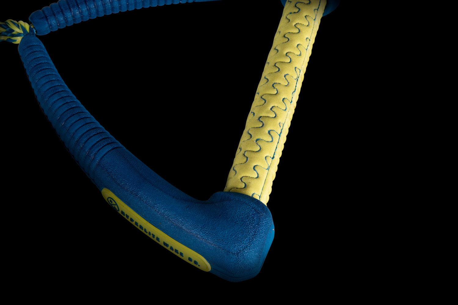 25' Pro Surf Rope w/ Handle Blue & Yellow