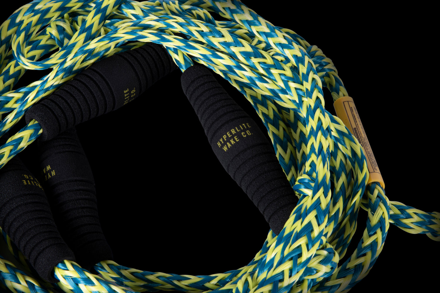 25' Pro Surf Rope w/ Handle Blue & Yellow