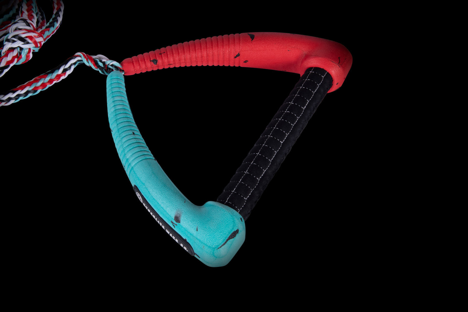 25' Pro Surf Rope w/ Handle Red & Teal