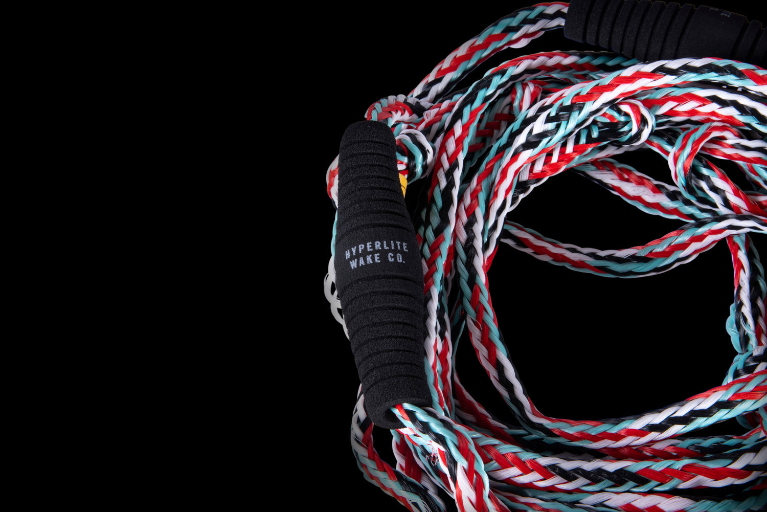 25' Pro Surf Rope w/ Handle Red & Teal
