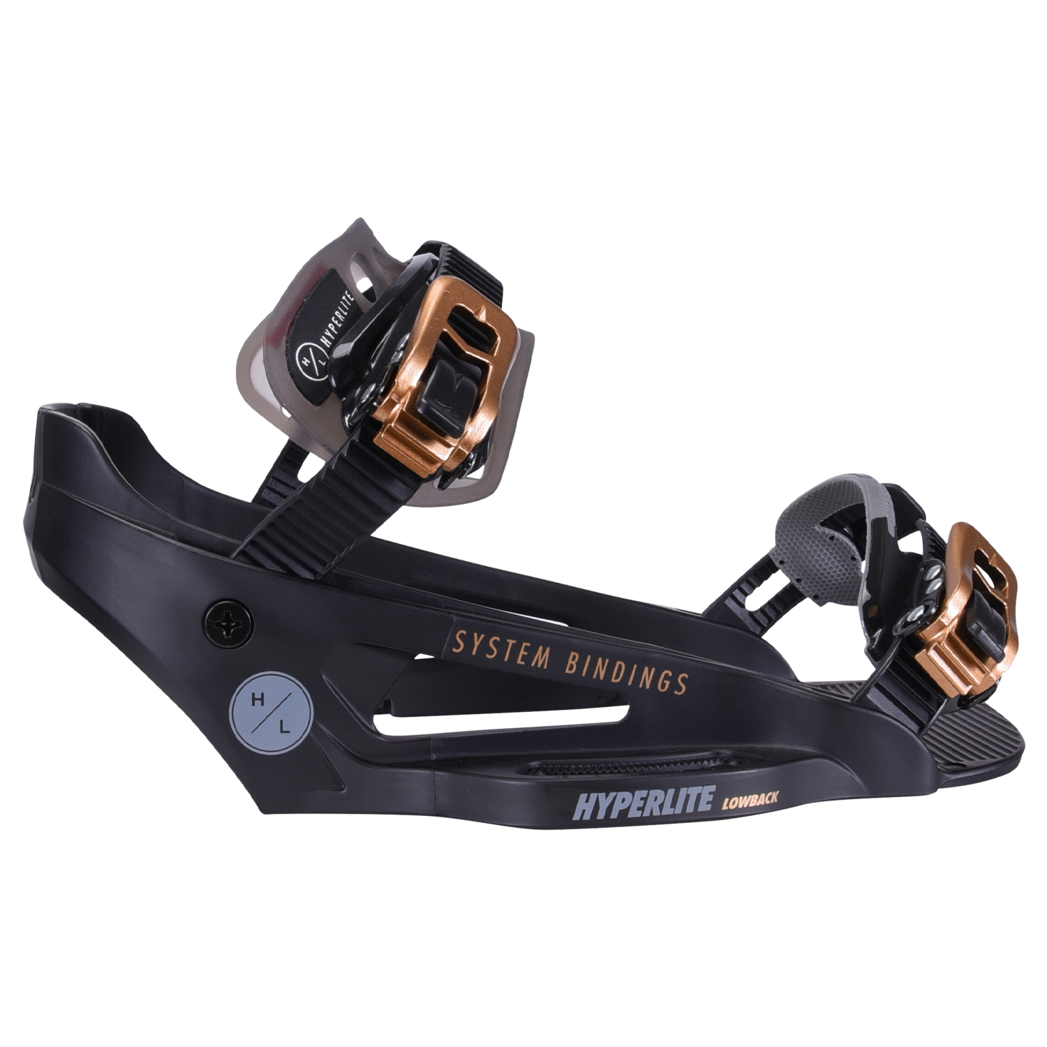 System Lowback Binding - Black/Gold